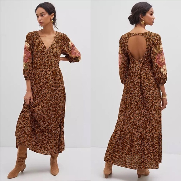 FARM Rio Dresses & Skirts - Farm Rio Embroidered Maxi Dress